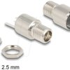90171 Connector DC 5.5 x 2.5 mm female bulkhead soldering version - ro