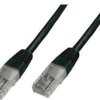 Przyłącze patchcord UTP cat5e; 0,5m; czarny