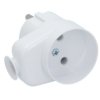 Wtyczka Kątowa Z Gniazdem B/U 16A 2P 250V Biała Wt-16U/G K2