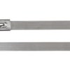 Opaska kablowa długość 201 mm szerokość 4.6mm Metaliczny HellermannTyton Stal nierdzewna typu 304 538 °C -80 °C