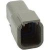 Socket housing, for rectangular miniature plug, PX0011P06GY