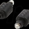 CA1016 Audio adapter, Toslink/M to Mini-Toslink/F, black