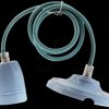 3806 High frequency porcelain Lamp holder E27-blue