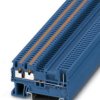 Through terminal block, push-in connection, 0.14-1.5 mm², 1 pole, 17.5 A, 6 kV, blue, 3212361
