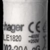 LE1820 Fuse insert D02 E18, 20 A, 400 V, gG, with indicator
