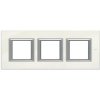 AXOLUTE Ramka 3 potrójna prostokątna pozioma 3X2 moduły biały limoges HA4802M3HBG LEGRAND