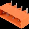 231-534/001-000 Print pin header, midi, RM 5.08, angled, 4-pin