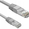 Kabel sieciowy patchcord 1m CAT 6e 2x RJ45 CCA 6P01 szary