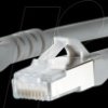 1308457033-E Patch cord RJ45 Cat.6A AWG26 S/FTP LSHF 7.0 m gray