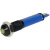 R-TECH 656962 Panel Indicator 6mm Domed 12V Yel Black Plated Brass