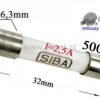 2,5A bezp. ceramik zwłoczny 6,3x32mm 500V