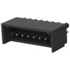 Pin header, 8 pole, pitch 2.54 mm, straight, black, 2-644486-8