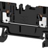 Through terminal block, push-in connection, 0.5-1.5 mm², 2 pole, 17.5 A, 6 kV, black, 2508170000