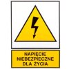 Tabliczka /NAPIĘCIE NIEBEZPIECZNE DLA ŻYCIA/ TZO 210X297P E04TZ-01010207300 /10szt./