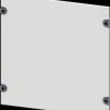 Aperture, rectangular, sheet steel, (W x H x D) 800 x 500 x 10 mm, light gray, 8PQ2050-8BA01