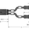 Turck 6628099 Rozdzielacz i adapter czujnika/aktuatora VBRS4.4-2WKC4.324T-3/3/TXL, 3 m, 1 szt.