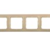 Valena Ramka Poczwórna Pozioma Kremowa 774354