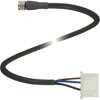Patch cable, M8-cable socket, straight to XHP, straight, 4 pole, 0.27 m, PUR, gray, 3 A, 325503