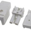 Złącze Wtykowe Do Druku Biały 2-Żyłowe, Wkręcane, 400 V Montaż Na Kablu