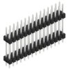Pin header, 30 pole, pitch 2.54 mm, straight, black, SL615630Z