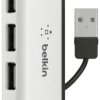 Belkin F4U021bt USB-Hub 4 porty USB-A USB 2.0 480 MBit/s biały F4U021bt