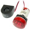 500V AC LED Voltmeter + 100A Ammeter, Red