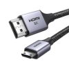 Kabel Ugreen HD163 15515 mini HDMI / HDMI 2.1 8K 2m - szary