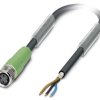 Kabel do czujników/elementów wykonawczych Phoenix Contact SAC-3P- 5,0-PUR/M 8FS SH 1521737, kabel, otwarte końcówki, 1 s