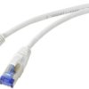 kabel LAN Renkforce RF-5266144, 1 szt., RJ45, CAT 6a, S/FTP, 5.00 m, szary