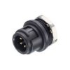 Binder 09-0977-00-03 Male 3 Pin Panel Mount Bayonet with Solder Terminal