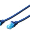 Patch cable, RJ45 plug, straight to RJ45 plug, straight, Cat 5e, U/UTP, PVC, 1 m, blue, DK-1512-010/B