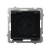 SONATA Gniazdo pojedyncze z uziemieniem schuko IP44 czarny metalik GPH-1RS/m/33/d OSPEL