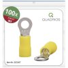 Quadrios 22C457 Ring Terminal 6.0mm² Hole Ø 5.3mm Yellow Part Insulated