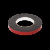 15x1 mm Double-Sided Self-Adhesive Foam Mounting Tape, Black - 10 m Reel