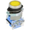 Przełącznik; przyciskowy; LAS0-B1Y-11Y; ON-(OFF)+OFF-(ON); żółty; bez podświetlenia; śrubowe; 2 pozycje; 10A; 500V AC; 22mm; 50m