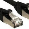 kabel LAN LINDY 45603, 1 szt., RJ45, CAT 6, S/FTP, 2.00 m, czarny