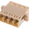Adapter światłowodowy typ LC do LC Duplex Wielomodowy Beżowy RS PRO