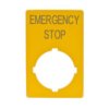 Tabliczka Opisowa Żółta Prostokątna Emergency Stop M22-Xzk-Gb99 216472