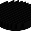 LED heatsink, (Ø x H) 50 x 10 mm, 10.57 K/W, black anodized, 10037073