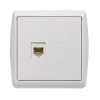 KOS1 Gniazdo telefoniczne RJ11 białe 110463