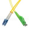 Patchcord światłowodowy jednomodowy E2000/APC-LC/UPC, 9/125, dupleks, włókno G652D, 1m