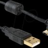 83147 USB-A plug > USB micro-B plug angled 90° left/right cable