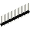 Pin header, 20 pole, pitch 2.54 mm, straight, black, SL 11 190 20 Z