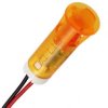 Signal light, 24 V (DC), orange, 30 mcd, Mounting Ø 8 mm, LED number: 1, QS83XXO24
