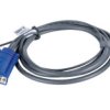 Kabel KVM, SPHD - Wtyczka HD15, Wtyczka USB, kolor: Czarny, Aten