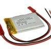 Akumulator; Li-Po; LP573450; 3,7V; 980mAh; 5,7x34x50mm; Zabezpieczenie PCM; konektor+ gniazdo 2,54*2piny; AKYGA; RoHS