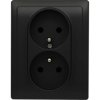 KOS 66 Gniazdo podwójne z uziemieniem kompletne 2x2P+Z 16A 250V 660936