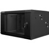 Szafa instalacyjna wisząca dwusekcyjna 19 6U 600x600 czarna LANBERG /do zmontowania/