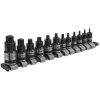 Sealey AK6228B TRX-Star* Socket Bit Set 12pc Stubby 1/4", 3/8" & 1/2"Sq Drive