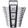 Wiha 44661 Ring Ratchet Spanner Set, 12 Piece